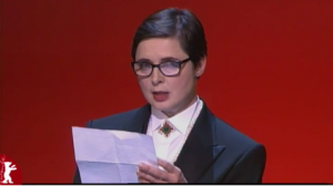 Isabella Rossellini reads Jafar Panahi's letter to the 2011 Berlinale