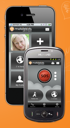 MobileKids App tracks kids in an emergency