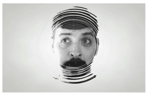 Animated mograph portrait using Cinema 4D