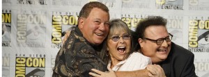 William Shattner, Roseanne Barr and Wayne Knight at ComicCon 2013 (photo credit:  Cirina Catania)