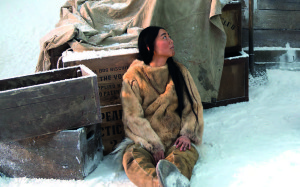Rinko Kikuchi as Allaka, an Inuit woman in "Nobody Wants the Night."